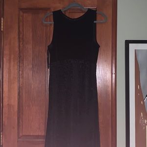 Velvet Black maxi dress *check pics for patterns!*